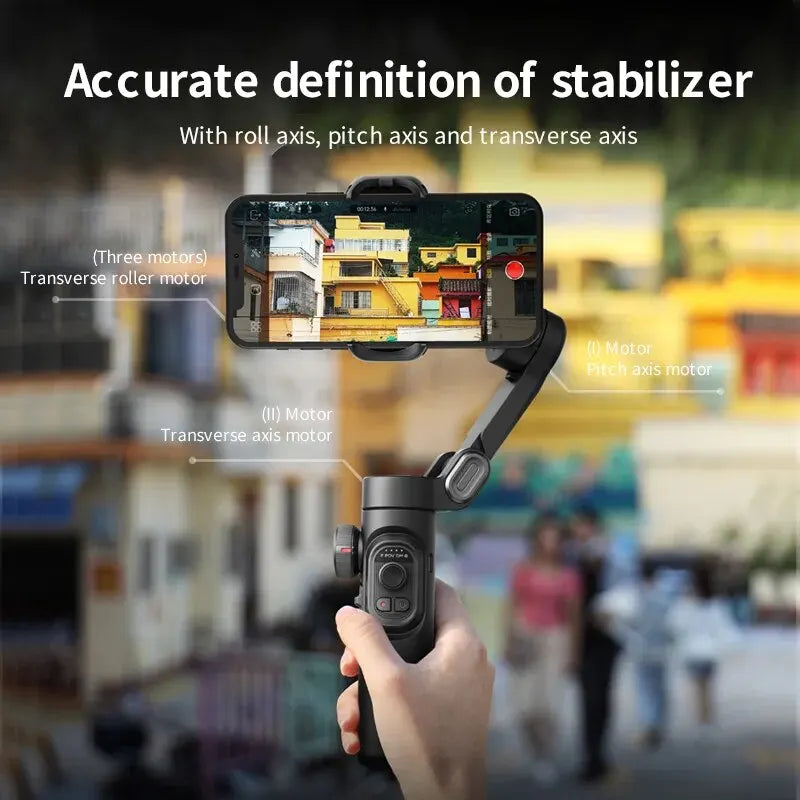 AI Face Tracking Smartphone Gimbal Stabilizer for TikTok & Vlogging