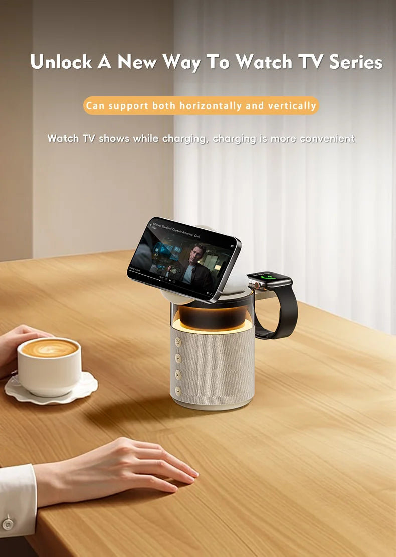 SoundCharge™ - Station de Charge 5-en-1 avec Haut-Parleur