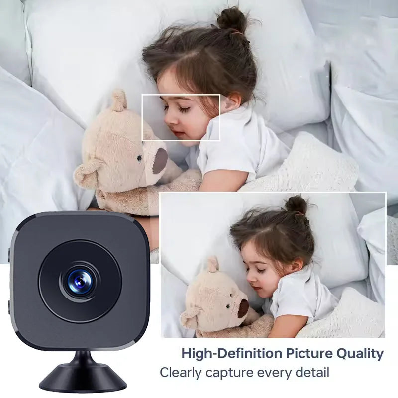 Caméra de sécurité 4K Mini Vision nocturne polychrome, moniteur WiFi haute définition, étanche, détection de mouvement, Surveillance pour maison intelligente