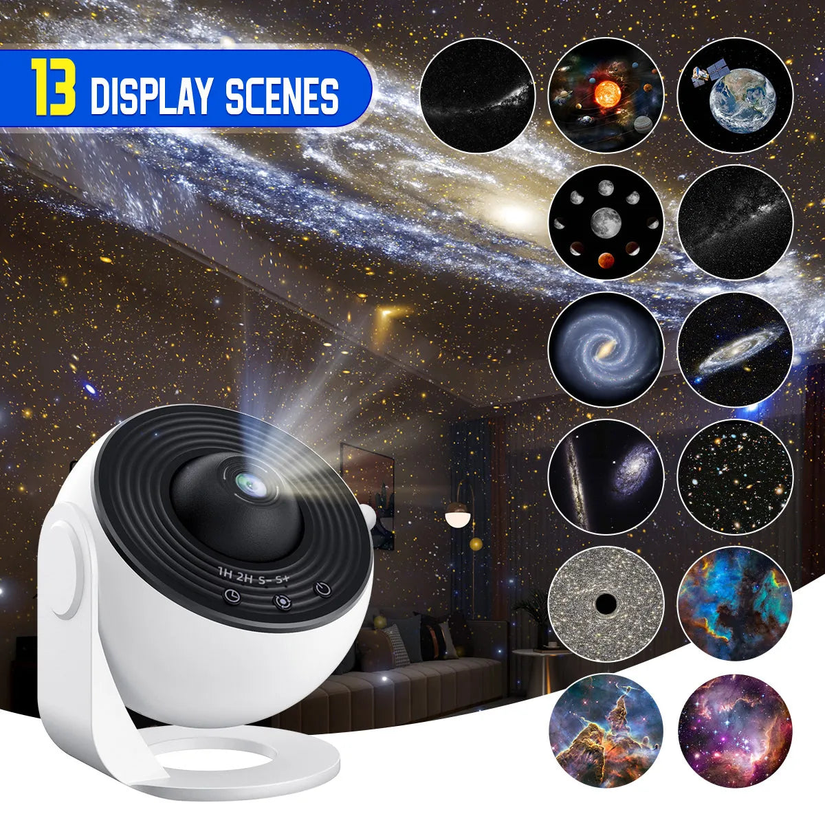 NebulaVision™ - Projecteur Galaxy Spatial 13-en-1