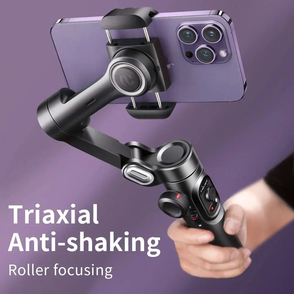 AI Face Tracking Smartphone Gimbal Stabilizer for TikTok & Vlogging