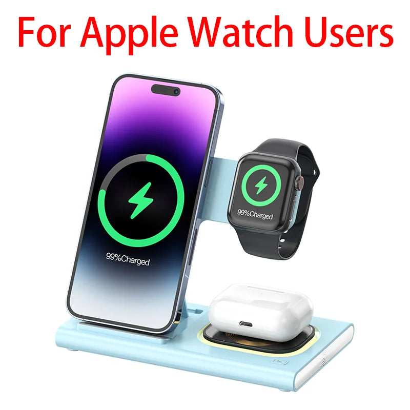 Chargeur Magnétique 3-en-1 Pliable Premium |JEDIONA