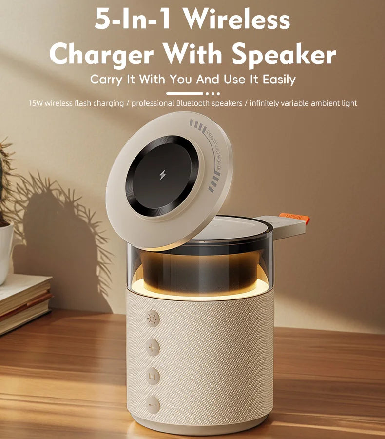 SoundCharge™ - Station de Charge 5-en-1 avec Haut-Parleur
