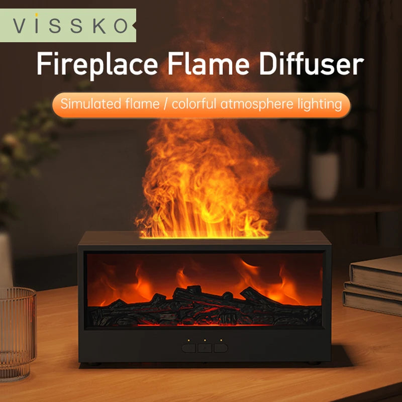 FireRelax™ – Humidificateur effet cheminée.✨ Créez une ambiance chaleureuse et relaxante en quelques secondes.