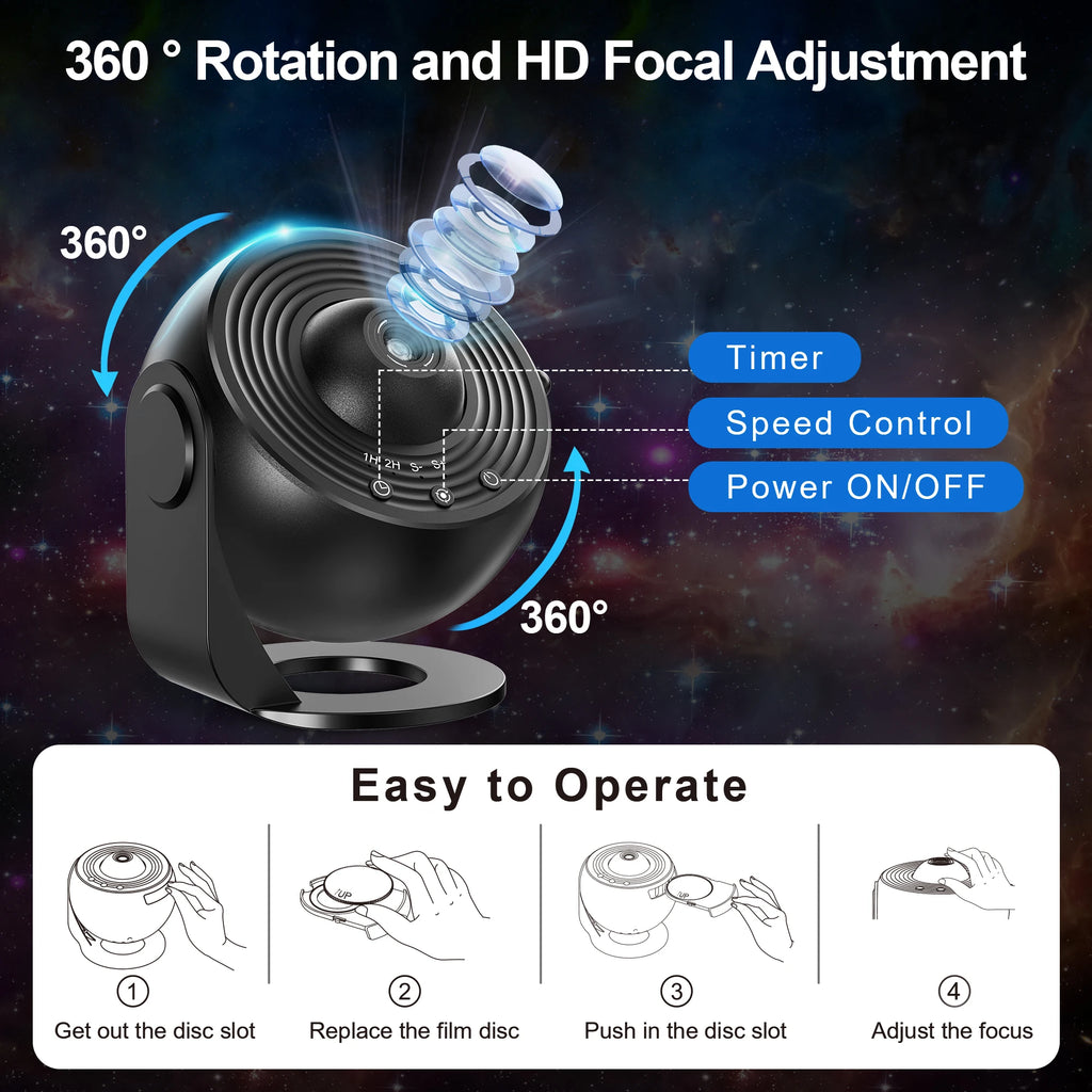 NebulaVision™ - Projecteur Galaxy Spatial 13-en-1