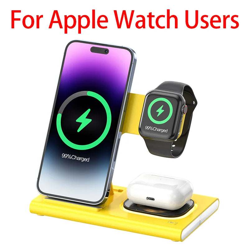 Chargeur Magnétique 3-en-1 Pliable Premium |JEDIONA