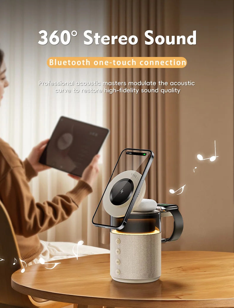SoundCharge™ - Station de Charge 5-en-1 avec Haut-Parleur